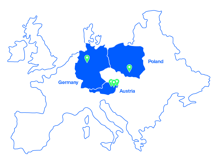 Innerio Group - 4 Unternehmen, 5 Standorte in Europa
